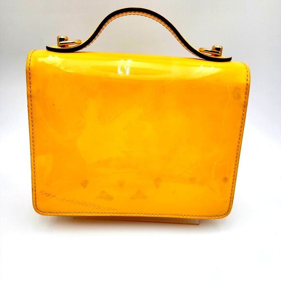 LOUIS VUITTON Yellow Vernis Leather Monceau BB Bag - Picture 5 of 16